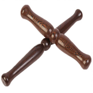 红木鸡翅木质混元太极尺太极棒养生棒二棒子太极气功棒实木包邮