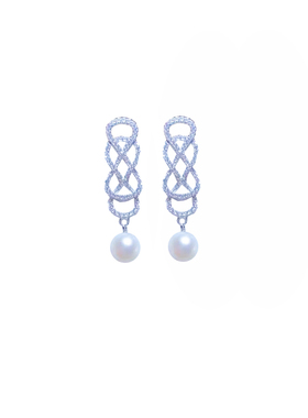 中国结天然简洁大方风珍珠项链