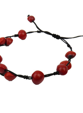 红色纯天然相思豆学生女甜美手链