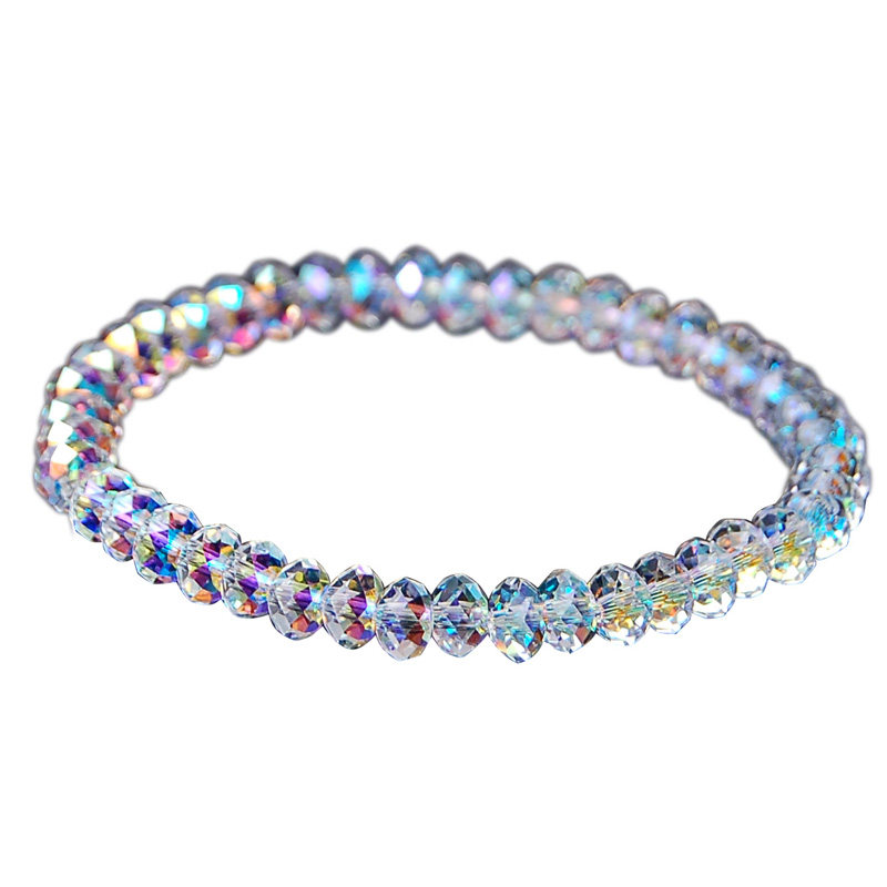 夏日缤纷多彩手链女奥地利水晶韩国饰品手串学生甜美首饰生日礼物