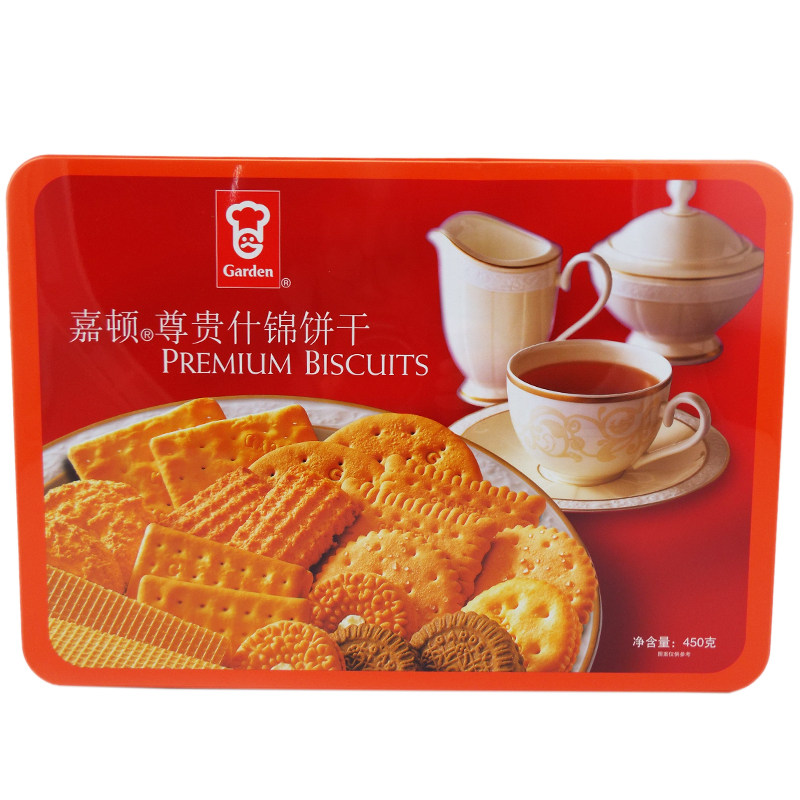 嘉顿什锦饼干380g/450g/1380g 铁盒装 新年饼干年货送礼