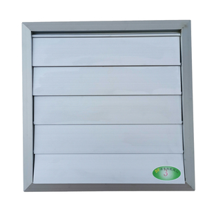 风机方形自垂百叶风口铝合金通风口轴流风机百叶窗外墙防雨防护罩