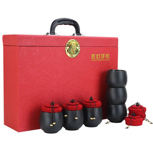 茶叶礼盒包装盒子高档通用定制肉桂大红袍红茶黑茶复古陶瓷罐空盒