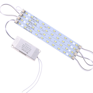 LED吸顶灯管灯条长条形改造led灯板改装灯珠芯家用光源贴片带硬