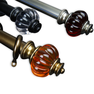 396家居*异域风情窗帘杆罗马杆导轨滑道架美式法式欧式轻奢可上门