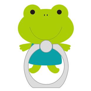 卡通动物可爱青蛙手机指环支架粘贴式折叠旋转异形环扣情侣款定制