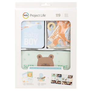 现货 Project Life 男宝宝女宝宝相册手帐装饰 PL PJ 卡片超值套