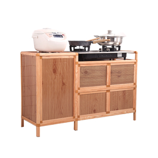 灶台柜橱柜一体不锈钢煤气灶家用厨房柜煤气柜子多功能简易经济型