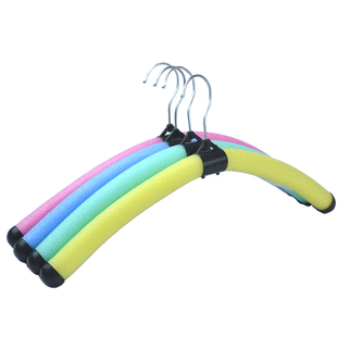 彩色衣架 泡沫衣架 服装店专用 便宜衣架 可自由弯曲造型