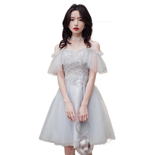 小女短款仙气质日常平时可穿晚礼服1