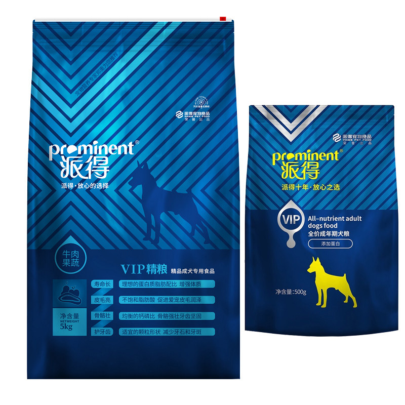 派得vip成犬粮5kg通用