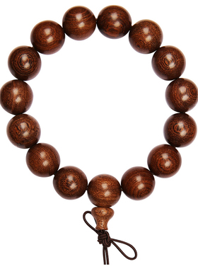 金丝檀木佛珠手串男士