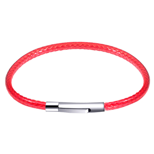 穿小孔珠子红色蜡皮绳手链首饰配件绳子男女黄金转运珠编织手串绳