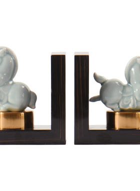 新中式风创意动物样板房装饰品