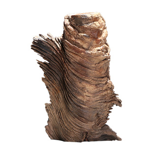 自然原木花瓶插花 根雕风化木质枯木装饰品电视柜茶桌摆件小花瓶
