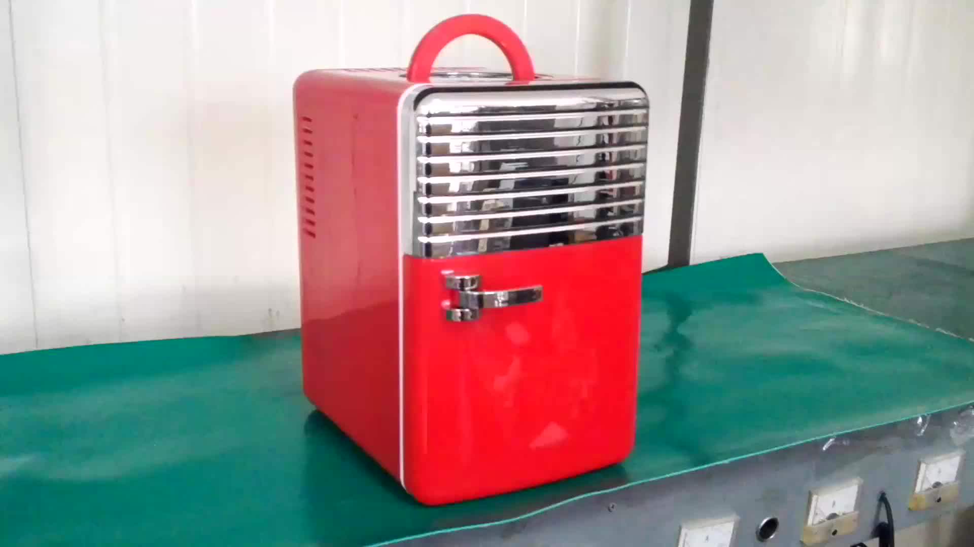 Retro Desktop Table Peltier Mini Car Fridge With Thermo Cooler Box