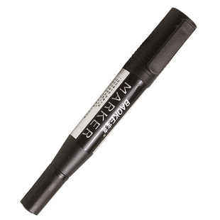 宝克大头笔记号笔包邮黑色细头双头记号笔粗头油性笔大容量特粗油性记号笔防水速干马克笔两头黑色批发一盒价