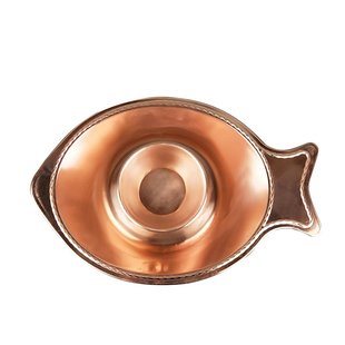 厂家直销纯紫铜火锅电磁炉专用锅鱼形锅子母锅黄铜加厚铜鱼锅鸳鸯