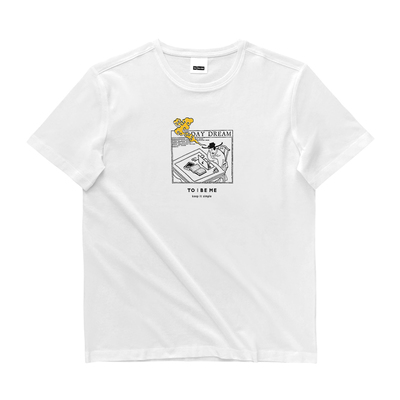 创意图案短袖T恤青年现代与传统