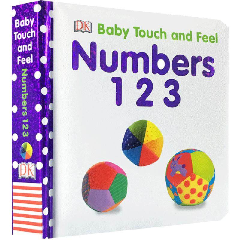 英文原版进口绘本 Numbers(Baby Touch and Feel)数字123数学认知早教幼儿学前儿童启蒙纸板书触摸书亲子图书宝宝触摸书_虎窝淘