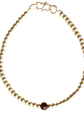 银珠串手链女纯银原创ins小众