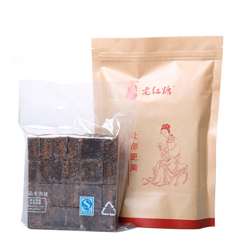 航妈家老红糖500g纯手工甘蔗块状袋装女生姨妈经月子产妇