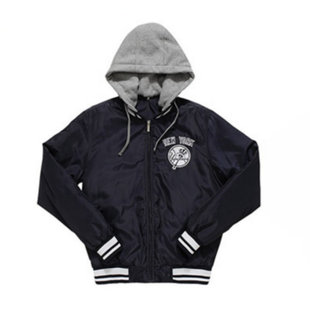 中国台湾专柜 MLB 洋基队 男士棒球服 夹棉夹克 防风休闲外套