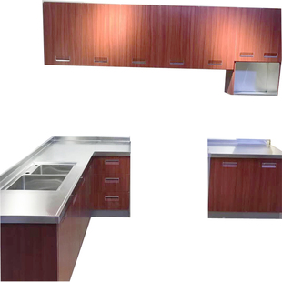 南京工厂橱柜定制整体不锈钢橱衣柜不锈钢台面石英石台面换新改造