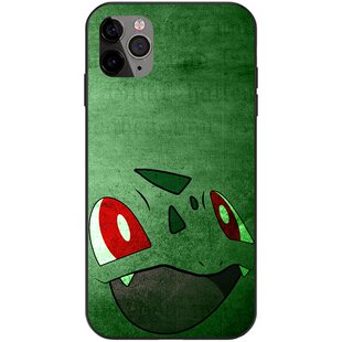 妙蛙种子复古宝可梦手机壳XS适用iPhone16小米13光面玻璃12全包14苹果15ProMax神奇宝贝Plus安卓液态硅胶软壳