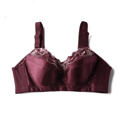 大码文胸上托恻收光面薄杯大码