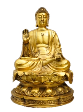 家用摆件祥狮释迦牟尼佛天坛佛