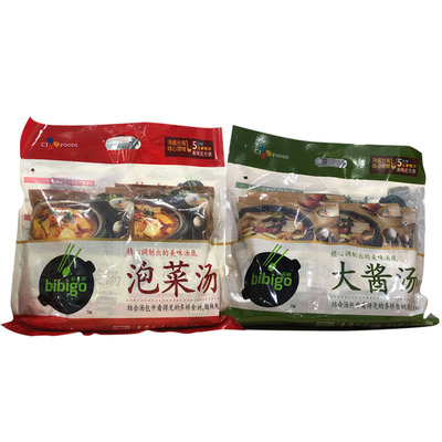 costco代购bibigo必品阁泡菜汤韩式辣白菜汤料速食汤酱包460g*4袋