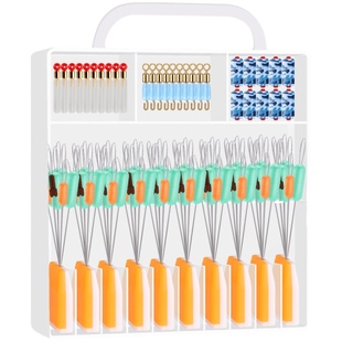 钓鱼太空豆套装硅胶优质主线组渔具大全小号配件铅皮漂座全套组合