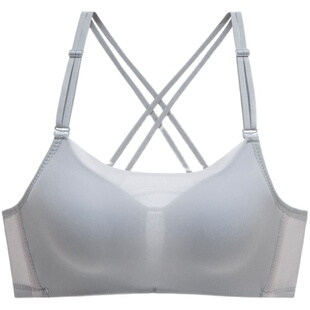 小胸平胸专用文胸罩聚拢加厚5cm抹胸超厚美背无痕防走光内衣女夏8