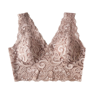 爱比娜文胸背心一体式无钢圈内衣蕾丝全罩杯小胸内衣TB31-1