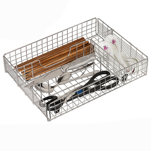 304不锈钢厨房筷子笼分格餐具篓勺收纳盒置物架家用消毒柜沥水篮