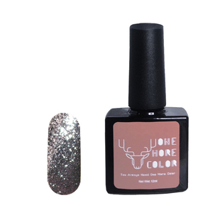 玩卡169枪色银箔胶银灰色美甲芭比树脂光疗金箔甲油胶可卸彩胶