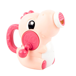 抖音同款儿童手摇喷水恐龙浴室洗澡火箭宝宝冲凉花洒戏水洗澡玩具