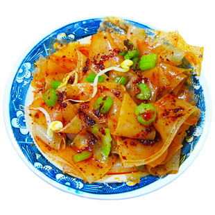 小孟华擀面皮 陕西凉皮真空袋装速食宝鸡岐山擀面皮 西安特产小吃