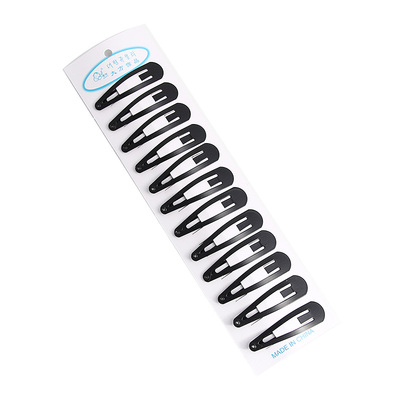 韩版黑色磨砂刘海加厚工具发夹