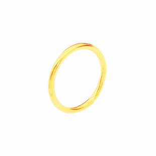 仿真越南沙金素圈戒指镀金 三生三世光圈指环女 简约细款网红戒指