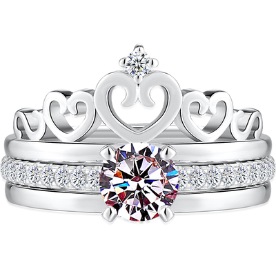 美国可分开珠宝带证书测钻笔戒指