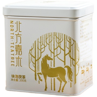 泾渭茯茶 泾阳茯茶 非遗 茯茶砖茶黑茶叶 200g  块泡茯茶北方