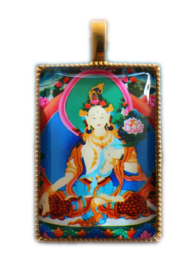 纯铜藏地唐卡男女佛牌来图定制