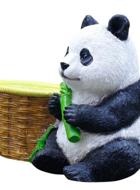 户外庭院仿真熊猫树脂摆件