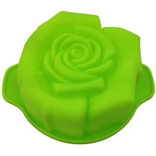 新品单孔玫瑰花朵巧克力慕斯蛋糕甜品硅胶模具凉糕奶酪布丁果冻模