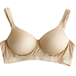 日单 出口日本运动无痕内衣胸罩 日系双面真丝透气舒适无钢圈文胸