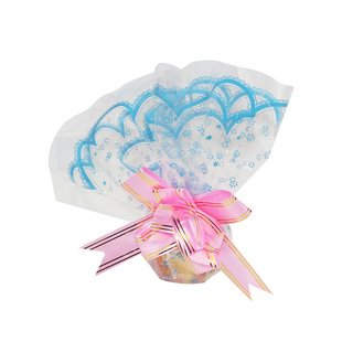 圣诞节苹果包装纸大号圆形透明玻璃纸塑料纸水果花篮打底内衬纸