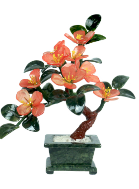 新中式玉石盆景茶几客厅家居摆件