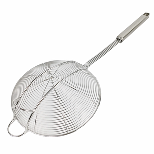 304火锅线漏勺带挂钩过滤网漏网不锈钢家用厨房油炸笊篱捞面大号